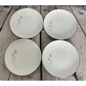 Noritake Pasadena Rose 6311 Bread Plates 6  1/4" Set of 4